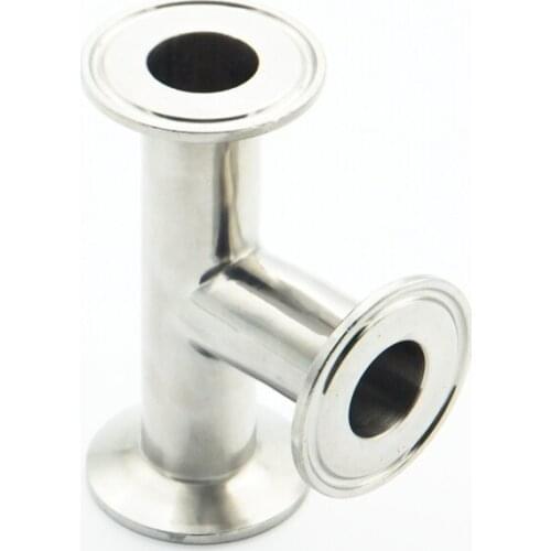 102mm OD 304 Stainless Steel Sanitary Ferrule Tee Connector Pipe Fitting For Home Brew Homebrew Fit 4" Tri Clamp