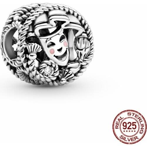 2021 New Real 925 Sterling Silver Smiley Clown Charm Fit Original 3mm Bracelet&Bangle For Women Birthday Fashion Jewelry Gift