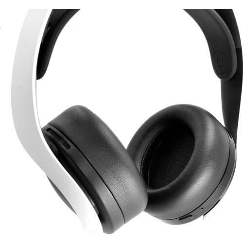 Replacement Leather Earpads Cover for -PS5 Wireless PULSE 3D Headphones Earcup Protectors Ear Cushions Skin-Friendly