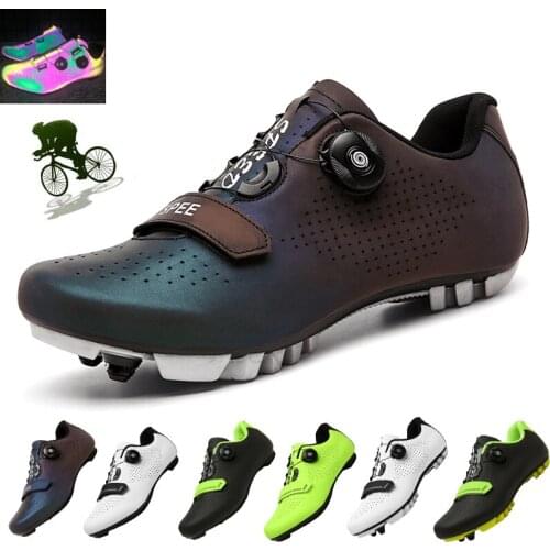 New MTB Cycling Shoes Men Women Professional Biking Shoes Self-locking Ultralight Bicycle Sneakers Outdoor Mountain Bike Shoes