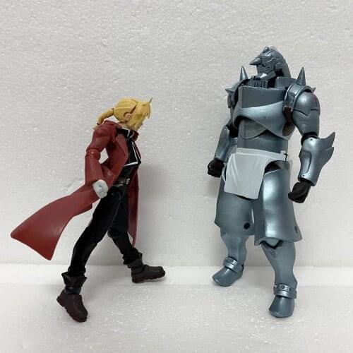 Revoltech 116 Edward Elric Figure Fullmetal Alchemist Figure 117 Alphonse Elric Action Figures Collection Model Toy