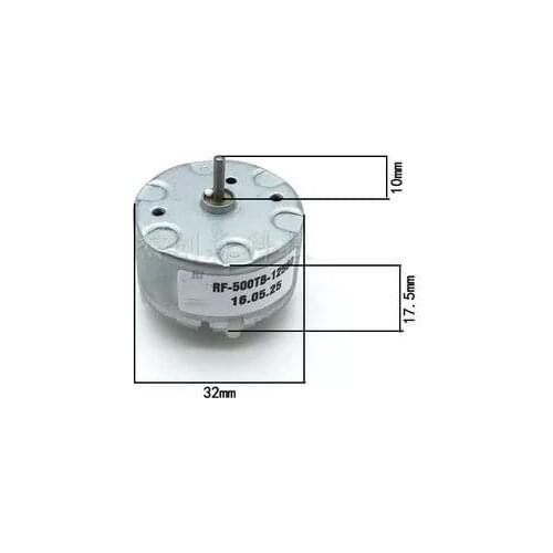 1pcs For MABUCHI RF-500TB-12560 DC12V 5500RPM Micro DC Motor for DIY Accessories