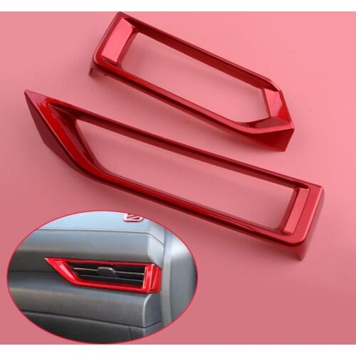 2Pcs Car Dashboard Inner Front Left Right Side Air Vent Outlet Cover Trim Decor Fit for Nissan Sentra 2020 2021 Left Hand Drive