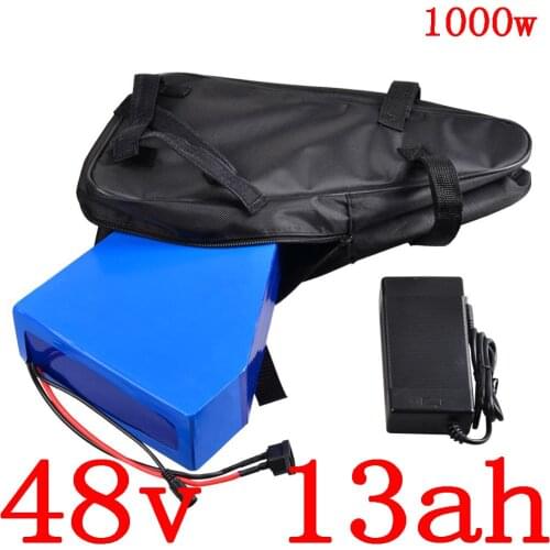 48V electric bicycle battery 48V 13AH Lithium ion battery 48V ebike battery for 48V fit Bafang/8fun BBS02 500W 750W 1000W Motor