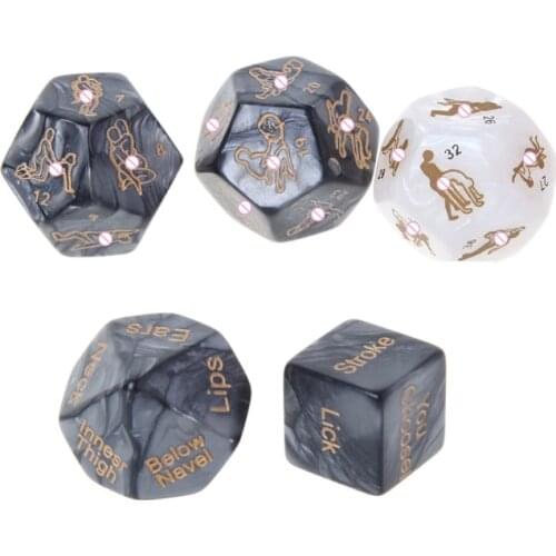 5Pcs/Set Sex Dice Fun Adult Humour Game Erotic Love Sexy Posture Bar Toy Couple Gift