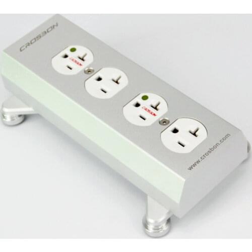 Crosbon American Standard Audio Power Socket Aluminum HiFi US Power Strip For DIY Home Audio System