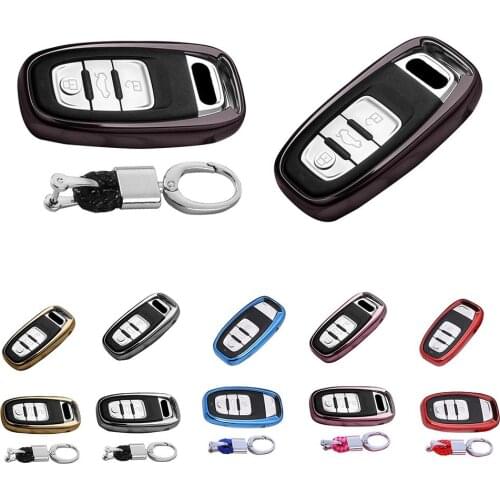Car TPU Remote Smart Key Cover Fob Case Shell For Audi A1 A3 A4 A5 A6 A7 A8 Quattro Q3 Q5 Q7 2009 2010 2011 2012 2013 2014 2015
