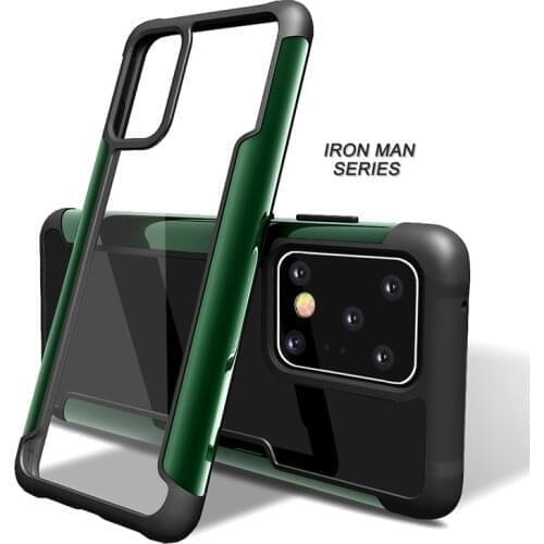 Case For Samsung Galaxy A51 A71 A81 A91 A01 Cover High quality metal Bumper Transparent shockproof case for Galaxy A51 A71 case