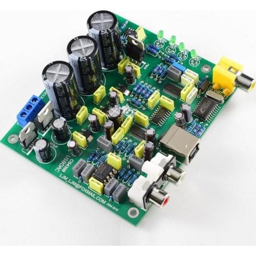 CS4398 DAC with USB coaxial 24/192K decoder Finished Board