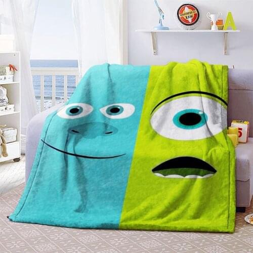 Anime Disney Monsters University Figures Cartoon Product Cosplay Accessories Customized Blanket Warm Home Bed Unisex Gifts