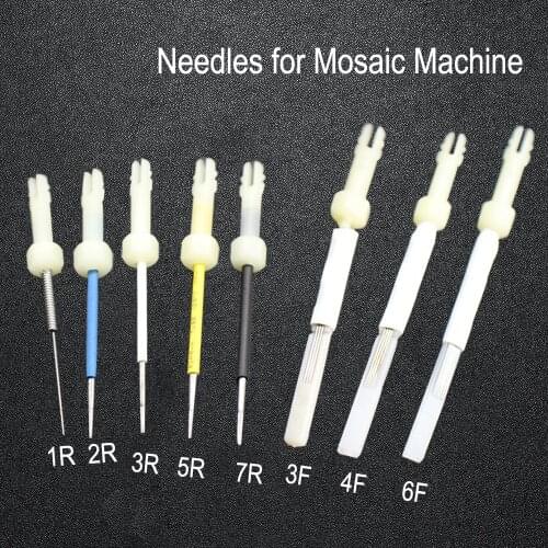 50pcs/100pcs 1R/2R/3R/5R/7R/3F/4F/6F Tattoo Needles for Permanent Makeup Eyebrow and Lip Mosaic Machine