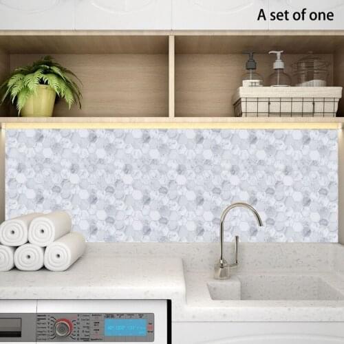 Kitchen Self Adhesive Mosaic Wall Decal Subway Peel and Stick Backsplash Vinyl Tile Stickers