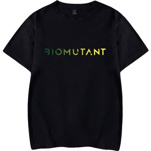 Biomutant summer new hot sale letter pattern printing T-shirt short-sleeved casual all-match neutral T-shirts tops