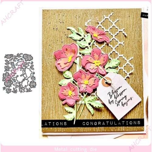 Flowers set Metal Cutting Dies for DIY Scrapbooking Photo Album Decorative Embossing Paper Card Crafts Die 2021