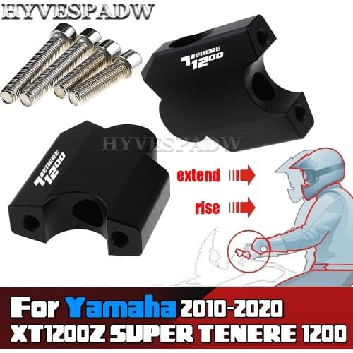 Motorcycle HandleBar Riser Handle Bar Mount Clamp Adapter for Yamaha XT1200Z SUPER TENERE 1200 XTZ1200 XTZ XT Z 2010 - 2020
