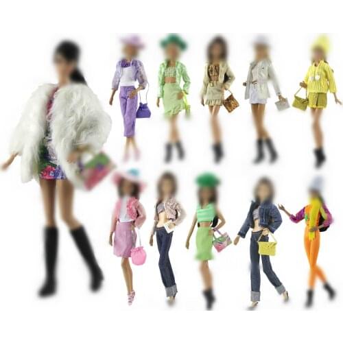 30cm Doll Dress Fashion Clothes handmade outfit For Barbie Doll Accessories Baby Toys Best Girl' Gift