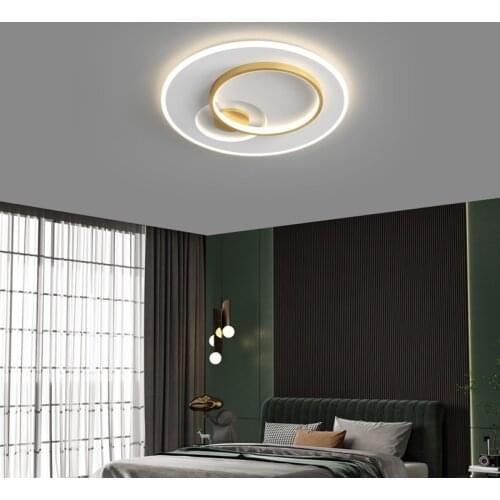 Post-modern Led Ceiling Lights Home Decor Simple Round Square Bedroom Lamp Nordic Luxury Living Room Decoration Lamp Lighting