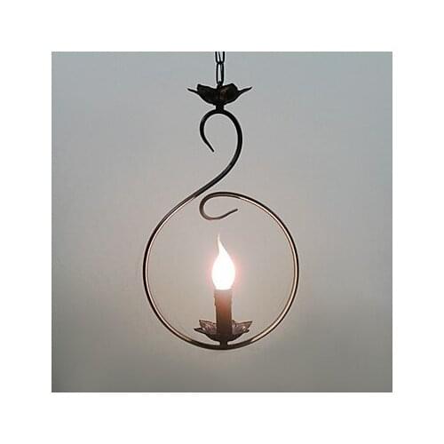 Simple Artistic Droplight Modern LED Pendant Light Fixtures with Candle Bulb For Dining Room Bar Hanging Lamp Indoor Lighting