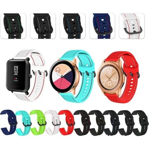 20mm Watchband Strap For Samsung Gear S2 Sport Straps for Galaxy watch active active 2 40mm/44mm 3 41mm 42mm new Belt wrist band