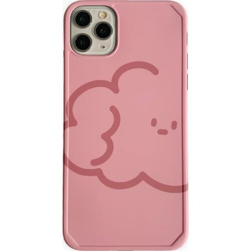 Pink Teddy Dog Case for iPhone 12 Pro Max Back Phone Cover for 12 Mini 11 Pro Max X XS XR 8 7 Plus SE 2020 Capa