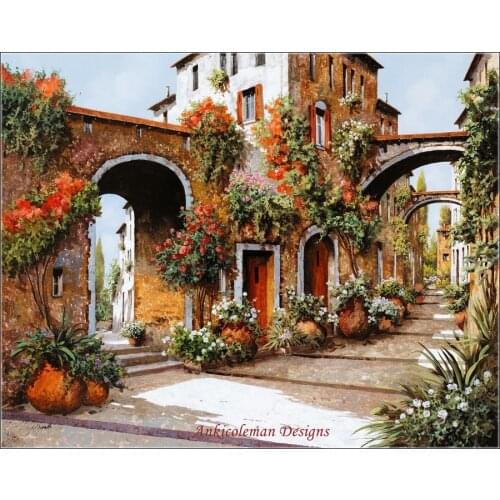 Needlework for embroidery DIY French DMC High Quality - Counted Cross Stitch Kits 14 ct Oil painting - Profumi Di Paese