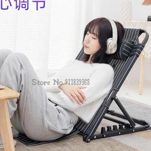 College student dormitory bed chair folding armrest lazy sofa nursing bed paralyzed elderly artifact