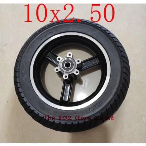 Super Quality 10x2.50 Tubeless Wheel Tyres Solid Tyre Non-Inflation Electric Scooter Tires for Electric Scooter Parts