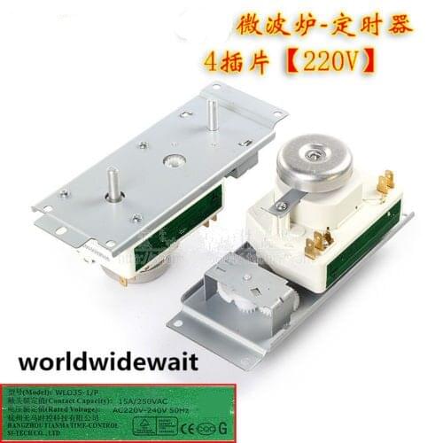 Microwave Oven Timer Switch 220V For Midea Without Barbecue Function 4 Male Tab
