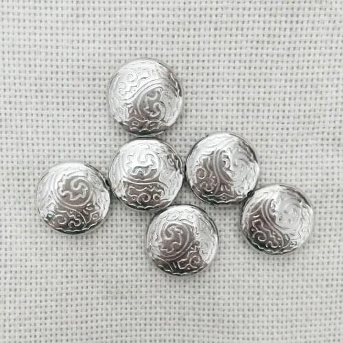 Jewelry making round flat beads tassel earrings bracelet findings tassels lariat choker necklace bag dangle charms spacers diy