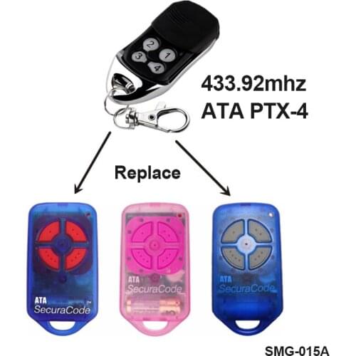 10pcs ATA PTX4 Compatible Garage/Gate Door Remote GDO 2v5/2v6/2v7/4v3/4v4/4v5/4v6/6v1 switch garage door Slide cover LED light