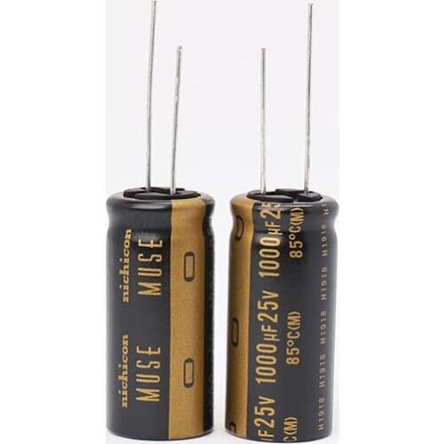 4 Pieces Nichicon Audio Capacitor Coupling Filter Capacitor 1000uf 25V KZ Series 25V 1000uf 16X35.5mm