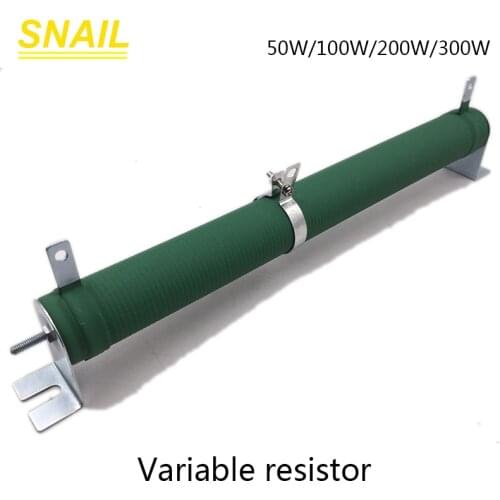 50w 100w 200w 300w variable resistor,Potentiometer,Porcelain tube,Adjustable resistor,Sliding rheostat