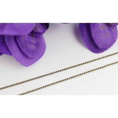 8 Meters Antiqued Bronze 1.2mm ball chain #22494