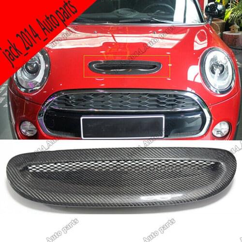 For Mini Cooper S R56 2007 2008 2009 2011 2012 2013 2014 Carbon Fiber Hood Scoop Air Vent