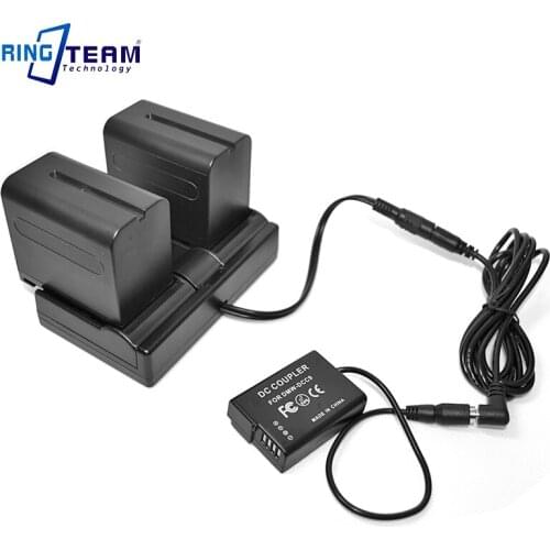 Dual Channel NPF Battery Power Supply Adapter + DMW-DCC9 for Panasonic Camera DMC-GX1 GF2 G3 GF2CR GF2KR GF2CW GF2CK GF2KW GF2CS