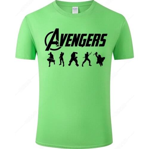 Funny The Avengers T Shirt Men Fashion Cotton Print T-shirt Homme Summer Short Sleeve Streetwear Tops Cool Tee Clothing J67