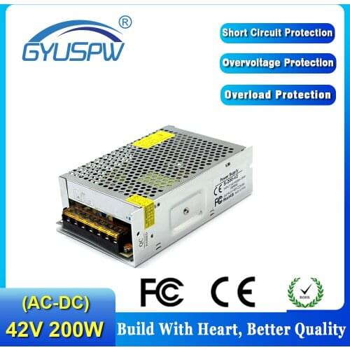 Power supply dc 42v 4.8A 200w Led Driver Adjustable AC to DC42V Power Supplies For CNC Stepper Motor Electrical Equipment