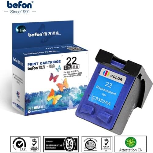 Befon Compatible 22 Color Cartridge Replacement for HP 22 Ink Cartridge for Deskjet HP3930 3930 3940 F2110 2120 4315 Printer