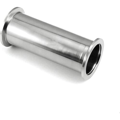 KF25 (NW25) Straight Equal Pipe Clamp Ferrule Flanged Adapter Sanitary Vacuum Flanges Fitting Straight Pipe 304L Stainless Steel