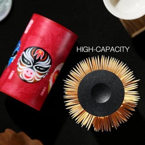Creative toothpick box Facebook automatic cute toothpick holder hand pressure push portable automatic toothpick dispenser