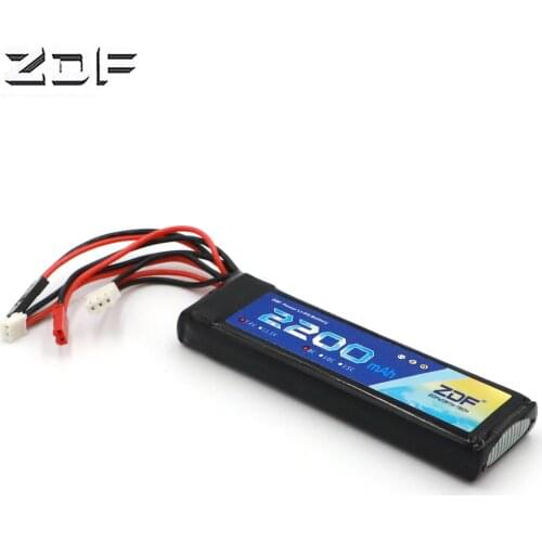 ZDF Power Lipo Battery 7.4V 2200mAh 8C Li-Po Battery For Futaba T8FG 12FG Transmitter Li-poly Battery