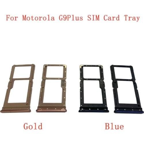 Memory MicroSD Card SIM Card Tray Parts SIM Card Slot Holder For Motorola Moto G9 Plus Replacement Parts