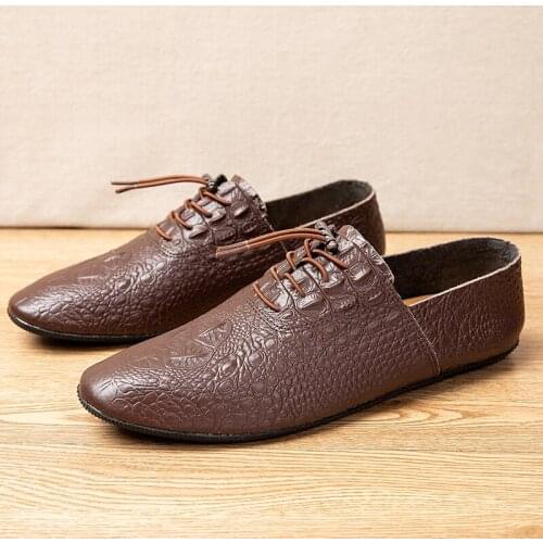 Men Shoes Leather Casual Driving Shoes Business Formal Shoe Men Loafers