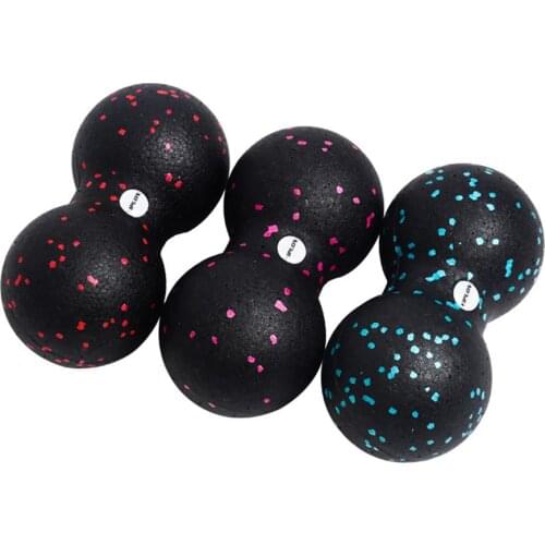 Peanut Massage Ball Yoga Ball Lacrosse Myofascia Ball High Density Lightweight Fitness Body Fascia Massage Exercise Relieve Pain