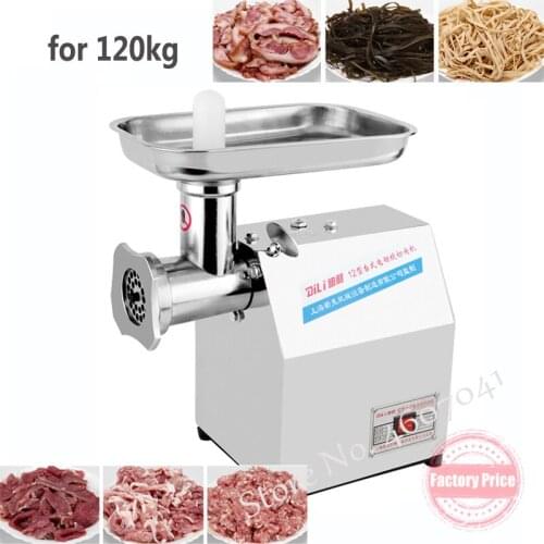 120kg/Hour 220V Electric Commercial Meat Grinder Sausage; Meat Mincer; Electrical Meat Tackle Machine ALL Stainless Steel