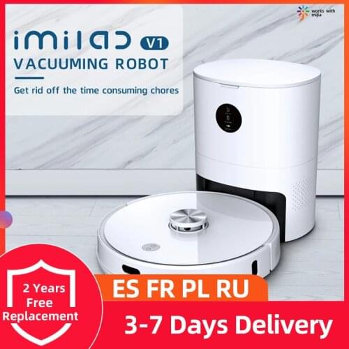 IMILAB V1 Vacuum Robot Mijia App Sweeping Robots Cleaner WiFi Smart Auto Dust Collection Washing Mopping Robot Laser Navigation