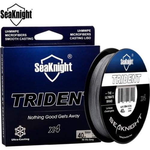 Nunatak New TRIDENT 300 M 328Yds Fishing Line Braided 4 Strand 8-80LB Multi-Filament PE Thread Salt Water Rope Fishing