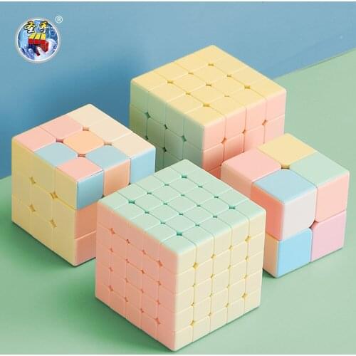 Sengso Professional Game Cubes 2x2x2 3x3x3 4x4x4 5x5x5 Macarone Cubes Puzzle Magic Cubes Home Game Educational Toys for Children
