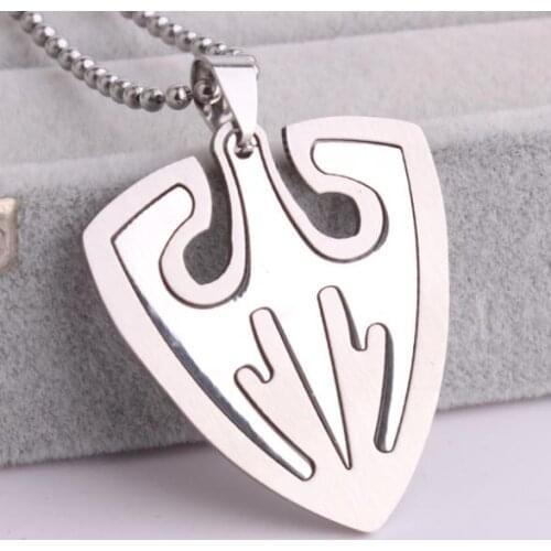 Silver color Triangle eagle 316L Stainless Steel pendant necklaces bead chain for men women wholesale