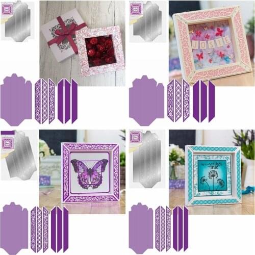 Foldable Frame/Rahmen Die Cuts For Cards Making 4 Frames dies scrapbooking metal cutting dies new 2019